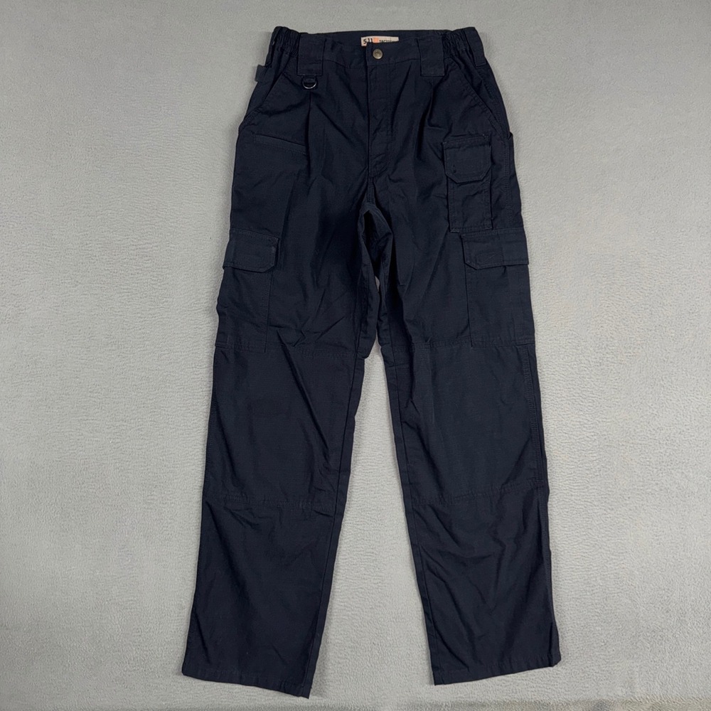 5.11 Tactical Pro Pants Mens 30x32 (Fits 28x32) Black Cargo Straight Ripstop